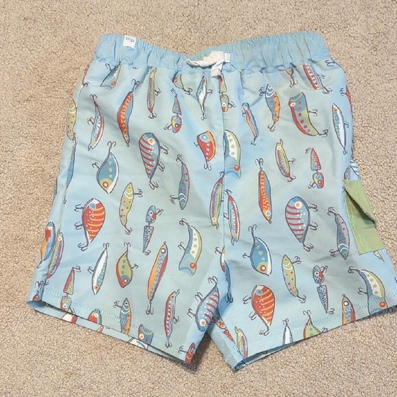 Mud Pie Other - Mud Pie Kids Swim Shorts with Fish Print/ 4-5T/ NWOT